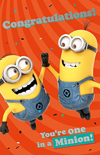 Gratulationskort, Minions gratulationskort, grattiskort, välgjort kort, du gjorde det kort