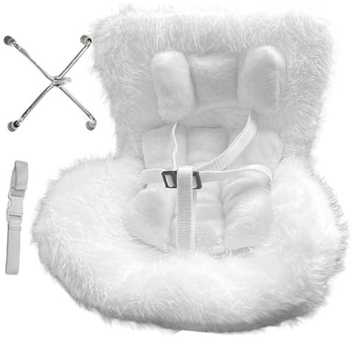 Haowul Siège Auto De Poupée, Mini-siège Auto en Peluche, Ornement Mignon pour Grille D'aération De Voiture, Accessoires D'intérieur De Voiture De Poupée