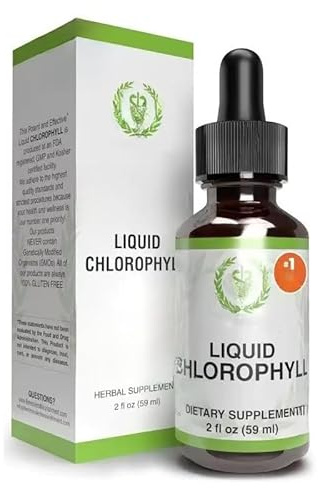 BPZAQXWSC Chlorophyll – Natürlicher Chlorophyllextrakt, fördert die Darmgesundheit, den Körperstoffwechsel, Antioxidantien, innere Deodorierung, vegan, geeignet für Männer und Frauen
