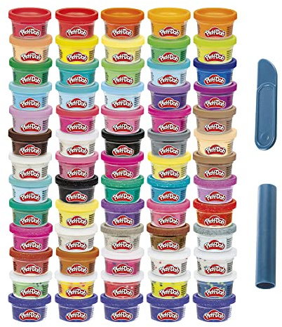 Play-Doh Ultimate Color Collection 65-Pack of 1-oz Cans, Includes Sparkle, Confetti & Color Burst, Back to School Classroom Supplies, Preschool Toys, Ages 2+ (Amazon Exclusive)