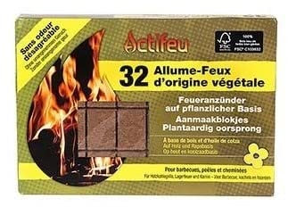 Actifeu Allume Feux d'Origine Vegetale, 32 unités