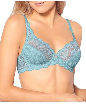 Reggiseno Triumph con Ferretto a Balconcino Serie Amourette 300 W Colori Moda Taglia 3 Coppa F Turchese 3683