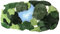 THRILRUG 3D-Moos-Teppich, rutschfest, Badematte, getufteter Teppich, ultraweich, waschbar, Kinderspiel, Pflanze, Blätter, geformt, Kinder, Haustiere, Bodenmatte für Schlafzimmer (Moss Lake, 52x88cm)