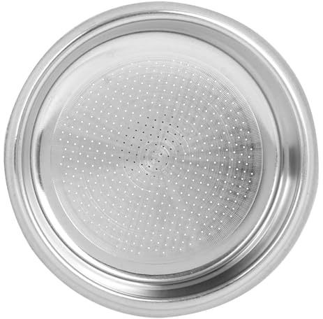 Sunicon porte filtre à café,Réutilisable Panier Filtre sans Pression à une Couche 51 mm en acier inoxydable poreux porte-filtre à une tasse pour Machine à Café Espresso