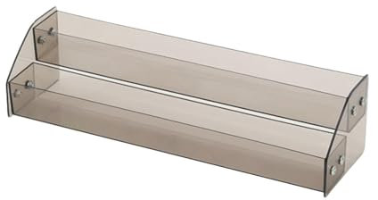 Folpus Espositore Trasparente Espositore Multistrato per Smalto per Unghie con Montante in Acrilico per Piccole Figure del Bagno del Negozio al Dettaglio, 2 Livelli