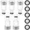 5 Pcs Pressure Washer Hose Fittings,3/4 Inch Garden Hose Connector, Durable Plastic Pressure Washer Inlet Filter Hose Connector, Quick Connect Gun Adapter for Garden and Home Use
