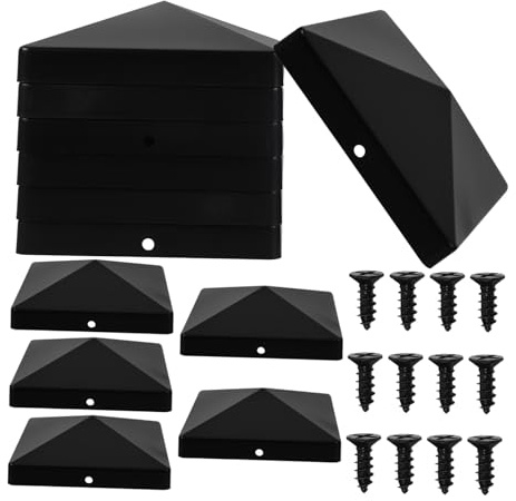 HONITANO 12 Pezzi Cappucci per da Giardino in Plastica Copertura per Recinzioni e Barriere Esterne Protezione da Pioggia e Sole Accessori per Recinzioni Riutilizzabili