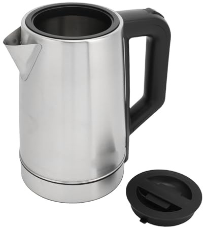 GEERYZHE Tetera Turca Eléctrica de 2000 W de Ebullición Rápida, Apagado Automático y Protección contra Quemaduras en Seco, Tetera de Acero Inoxidable de Doble Olla de 0,8 L + 2,0 L con Pantalla LED