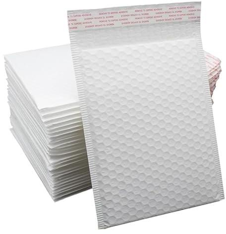 Buste Imbottite Per Spedizioni Buste imbottite for buste da 20 pezzi for postali a bolle d'aria aziendali Borsa a chiusura lampo for imballaggio di spedizione(10pcs 13x15cm)