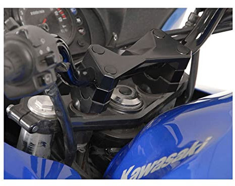 Lenkererhöhung. Höhe 20 mm, schwarz, Kawasaki Z750/R/S (2004-2011) Z1000 (2007-2009)