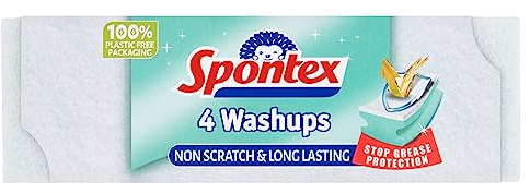 Spontex 4 estropajos de Esponja antiarañazos