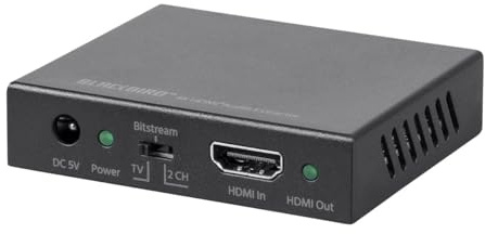 Monoprice Blackbird 4K HDMI Audio Extractor - 18Gbps, HDCP 2.2, 4K@60Hz, YCbCr 4:4:4, Digital And Analog Out