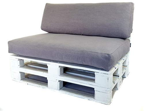 Mayaadi Home MH-UQ-01 Pallet Cushion Pallet Sofa Euro Pallet Seat Cushion Sitzkissen 120x60x15 cm grey