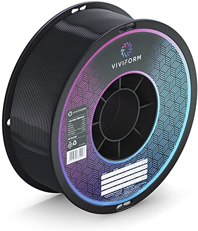 Viviform PLA+ Filament für 3D Drucker | 1kg Rolle | ∅1,75mm +/- 0,03mm | Schwarz, VF-PLA101, 1 Kg