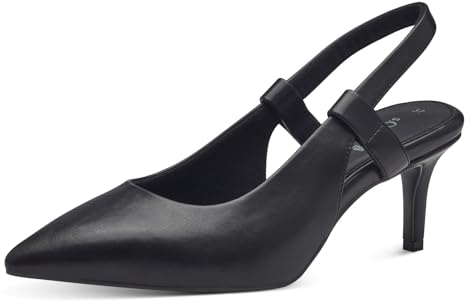 s.Oliver Damen Slingpumps Spitz mit Stilettoabsatz, Schwarz (Black), 39 EU