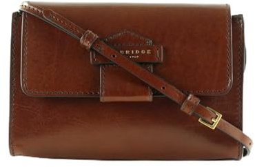 The Bridge Borsa Pochette a Tracolla 44301001 Donna 100% Pelle Marrone
