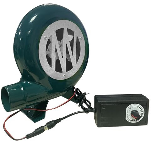 MDXVRKYBC 220V Souffleur Barbecue Forgeron Ventilateur Barbecue Electrique avec 1V-12V Régulateur, Ventilateur Électrique Centrifuge Extérieur pour Le Camping Picnic Outdoor Acativités(60W)