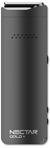 Nectar Gold+ Vaporizzatore Erbe | Garanzia di 3 Anni | Tecnologia di Riscaldamento 3D con Batteria Sostituibile da 2900mAh, Controllo Preciso della Temperatura, Flusso d’Aria Isolato, 100°–240°C