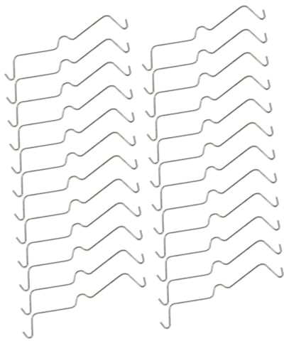 LOORGVEL 60 Clips Ganchos para Tablero Perforado de Acero Inoxidable Alta Capacidad de Carga y Uso Versátil para Taller y Garaje