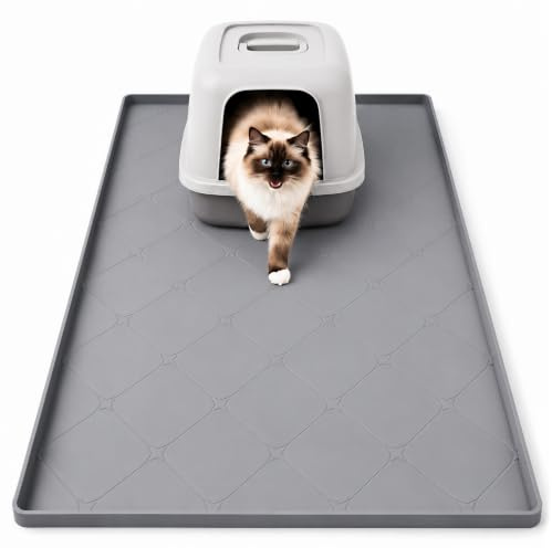 Silicone Cat Litter Mat 86x56cm Large Waterproof Litter Catcher Tray Mat