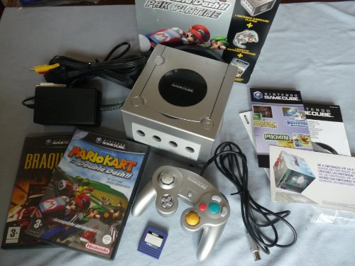 Pack Console Gamecube Platine + Mario Kart Double Dash