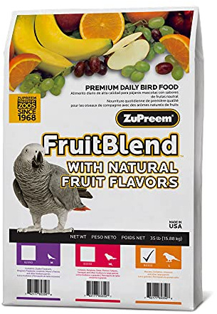 Zupreem 230342 Fruitblend Large Parrot Food, 35-Pound