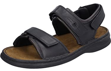 Josef Seibel - 10104 - Sandales Bout ouvert - homme - Noir (Schwarz/Brasil) - 46 EU/11 UK