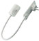 Schuko-Stecker weiß flach Verlängerung Flachstecker Evoline Plug mit 35 cm Kabel