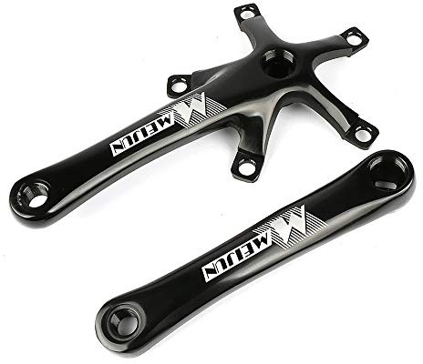 VOANZO Single Crankset Repair Parts Accessory Five-claw 170MM Mountain Road Bike Wheel Folding Modified Disc Crank (Black)