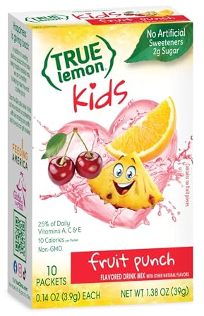 True Lemon Kids Fruit Punch 10 Packets 1.38 oz (Pack of 4)