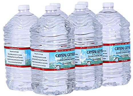 Crystal Geyser Natural Alpine Spring Water, Drinking Water Bottled at the Source, 6 Gallons