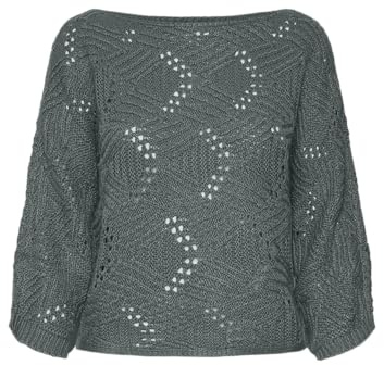 VERO MODA Vmgigi Noos 3/4 Boatneck Jersey Punto, Bálsamo Verde, M para Mujer