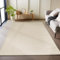 Carpetsale24 Teppich 120x170 cm Beige, Einfarbig & Weich, Moderner Schlingenflor für Wohnzimmer oder Schlafzimmer, Pflegeleicht & Dekorativ