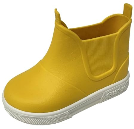 Boatilus BabyBeatly, bottes de pluie unisex pour enfants, 100% imperméables JAUNE TAILLE 24/25