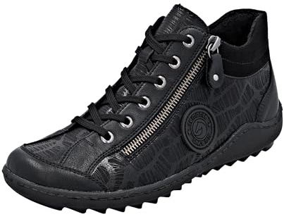 Remonte Bottes à lacets pour femme R1477 - Noir - 37 EU, Noir, 37 EU