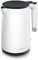 Arendo - Wasserkocher Edelstahl – 1,5 Liter - 2200 Watt – Doppelwand-Design – 360° Controller – BPA-frei – Überhitzungs- und Trockengehschutz - weiß matt