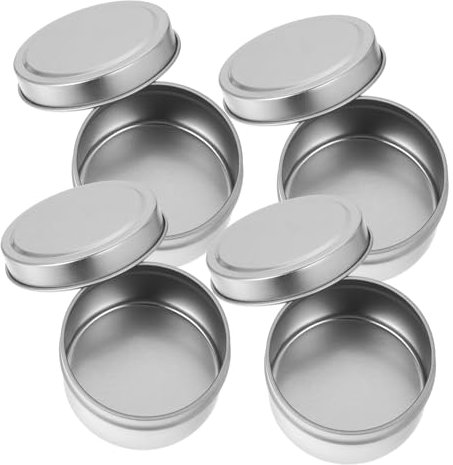 FUNNETOYU 4piezas Tarros De Metálicos Vacíos Para Recipientes Aromáticos Tapa Para Almacenamiento De Especias y Decoración Del