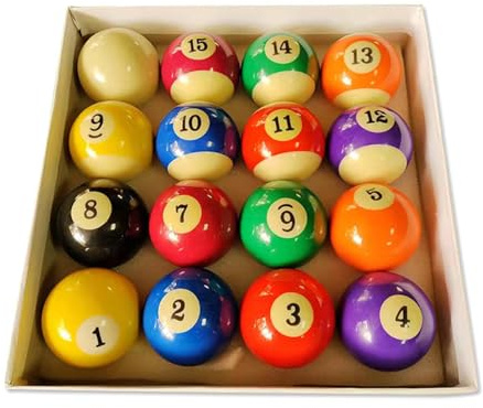 57.2mm Adulto Biliardo Palla da biliardo Set Full Size American Standard Biliardo Palla Set 16 Palla Durevole Resina Sintetica Pool Ball