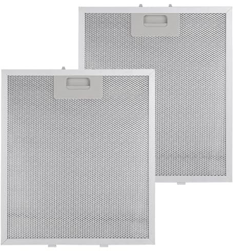 2Pcs Metal Grease Filter, 5-Layer Aluminum Mesh Hood Vent Filter, Cooker Hood Filter for Many Leading Brand of Cooker Hood(260×320×9mm)