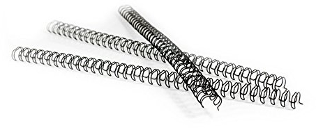 Pavo Premium Drahtbinderücken A4, 6.4 mm, 3:1 Teilung, 100-er Pack, 1-35 Blatt, schwarz