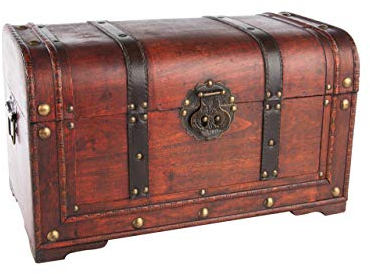 MYBOXES – Il Baule Porta-Tesoro dei Pirati, Dimensioni: 45 x 27,5 x 30,5 cm