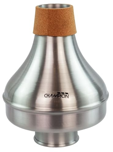 Champion Music Premium Mute Trombone Wah Wah- Aluminium/Cork - Lightweight and Easy to Use