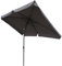 Pure Home & Garden Kurbelschirm Sunny 300 x 200 cm anthrazit, mit UV-Schutz 40 Plus, Knicker und abnehmbarem Bezug