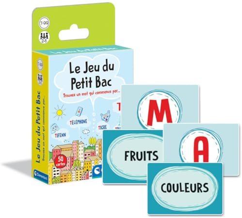 Le Jeu du Petit Bac - Jeu de Cartes Éducatif Vocabulaire Famille - 7 Ans+