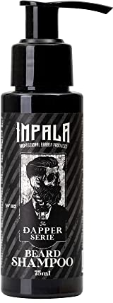 impala Barber Herren Bartpflege Bartwachstum Set Bartöl Bartwäsche Bartbalsam Bartserum Geschenke für Vater Männer Ehemann Freund (Bartshampoo 75ml)