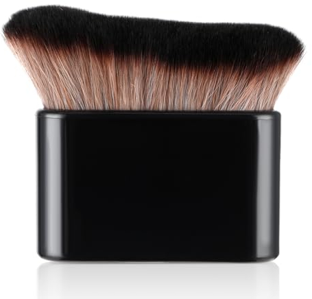 Grand Pinceau Autobronzant Pour Le Corps Pinceaux De Maquillage Bronzant Sans Soleil Pinceau De Maquillage Pour Fond De Teint Blush Ombre Bronzant (Noir)