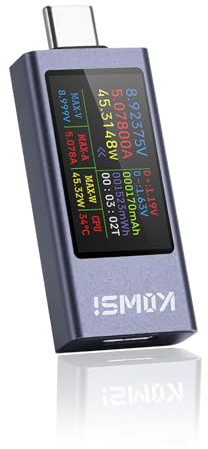 diymore 360W USB C Tester Measuring Device 4-30V 0-12A Current Meter, Capacity Voltage Tester, Power Meter Power Capacity Detector With Curve Display
