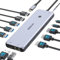 Docking Station USB C - Estación de acoplamiento de triple pantalla, Dock USB C 13 en 1 a Dual HDMI y DisplayPort, Ethernet, 2*USB C (100W PD/10 Gbps), 6*USB A 3.1/3.0/2.0 y audio, Hub USB C para Dell