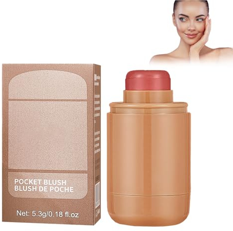 Creme Blush Stick, Blush Stick Für Gesicht Rouge Stick Makeup Blush Stick Seidige Make-Up Stick Gesichts Contour Stick Zum Formen Der Wangen, Creme Rouge Für Wangen, Augen, Lippen Leichtes (C)