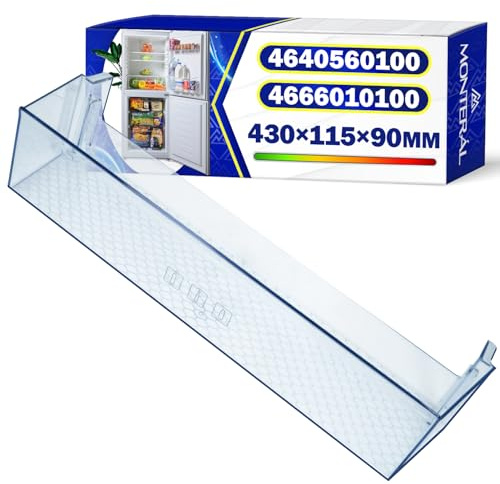 Portabottiglie Frigo 430x115x90 mm con Codice Originale 4640560100 4666010100 per Beko - Garanzia di 10 Anni - MONTERAL